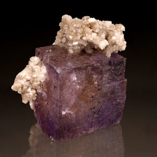 zAW |  Barite on Purple Fluorite