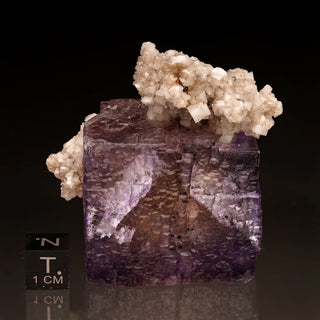 zAW |  Barite on Purple Fluorite