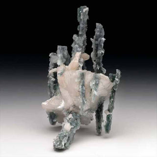 zAW |  Heulandite with Chalcedony Stalactites