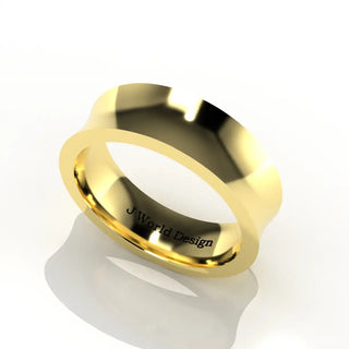 Wedding Band | Concave | 14K Yellow Gold | JWD-CC | Standard Weight