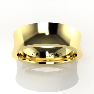 Wedding Band | Concave | 14K Yellow Gold | JWD-CC | Standard Weight