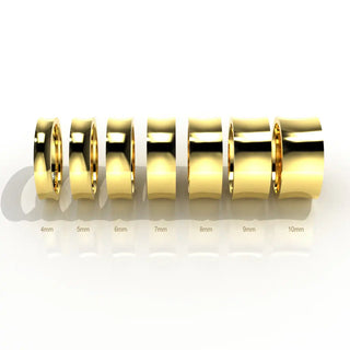 Wedding Band | Concave | 14K Yellow Gold | JWD-CC | Standard Weight