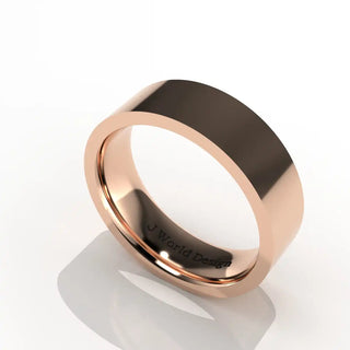 Wedding Band | Flat | 14K Rose Gold | JWD-FIR | Standard Weight