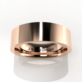 Wedding Band | Flat | 14K Rose Gold | JWD-FIR | Standard Weight