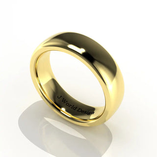 Wedding Band | Half-Round | 14K Yellow Gold | JWD-IR | Standard Weight