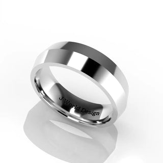 Wedding Band | Knife Edge | 14K White Gold | JWD-KER | Standard Weight