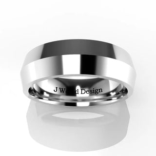 Wedding Band | Knife Edge | 14K White Gold | JWD-KER | Standard Weight