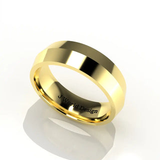 Wedding Band | Knife Edge | 14K Yellow Gold | JWD-KER | Standard Weight